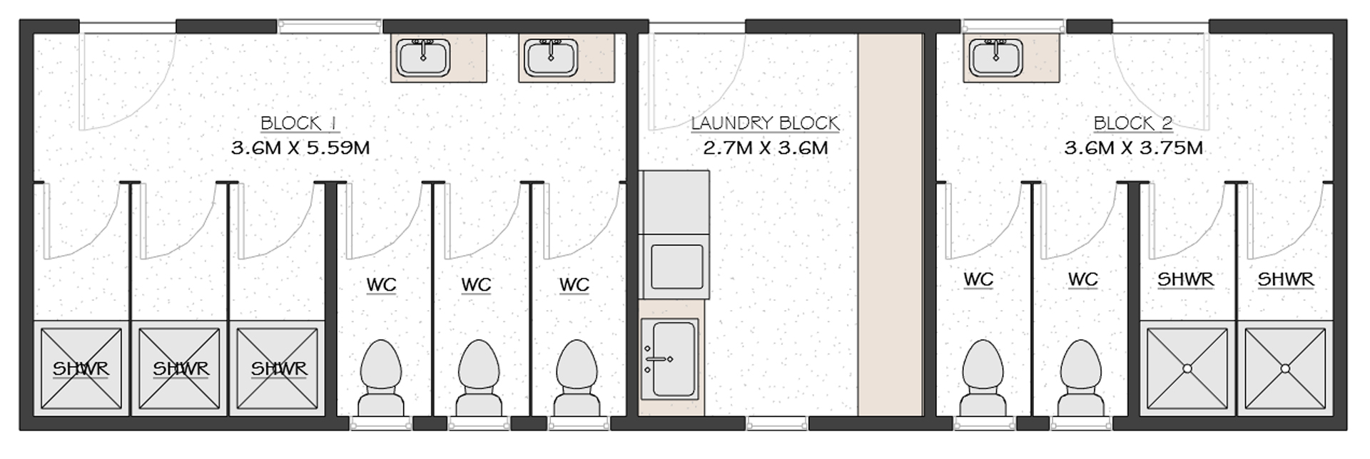 Workers Accom - Amenity block 1